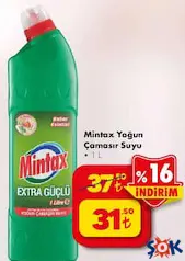MİNTAX YOĞUN ÇAMAŞIR SUYU 1 L